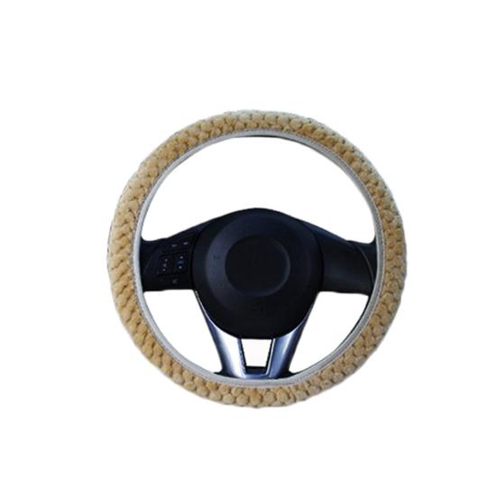 Stilvolle Winter warme Plüsch Auto Fahrzeug Anti-Rutsch Lenkrad Schutzhülle