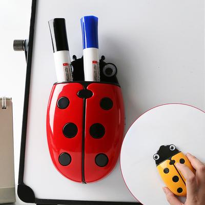 Magnetické pouzdro na tužku Beruška Úložná krabička na gumu na tužku Dvojúčelová guma Organizér na pero na tabuli Cartoon Magnet na lednici