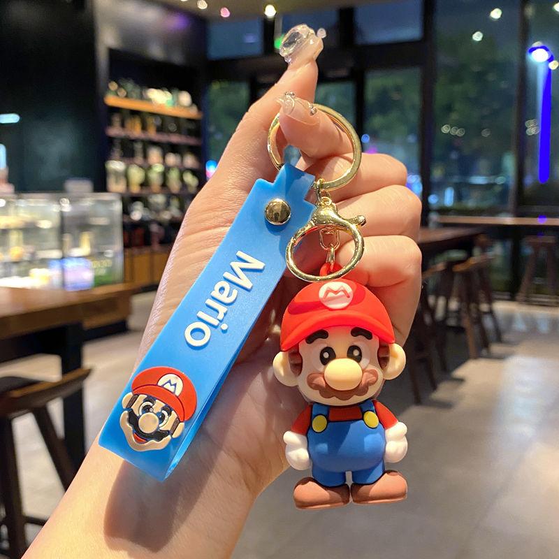 Cartoon Super Mary Keychain Mario Yoshi Mushroom Doll Pendant Couple Claw Machine Small Gift large