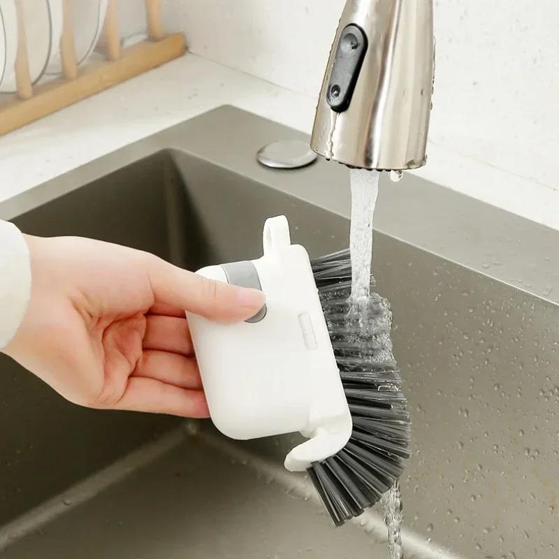 Removable 3-in-1 Window Groove Brush Door Groove Brush Kitchen Cooker Hood Brushing Household Bathroom Multifu Cleaning Brushs