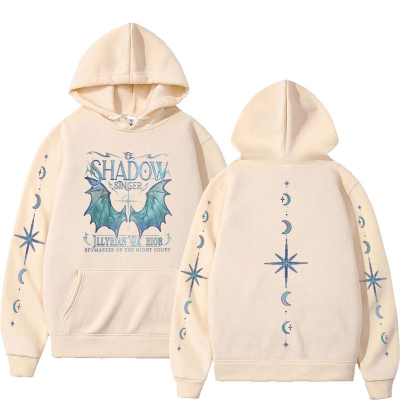 Bat Boys Azriel Hoodies Shadowsinger Night Court Licensed SJM Double Sided Hoodie Men Harajuku Cool Aesthetic Sweatshirts Unisex