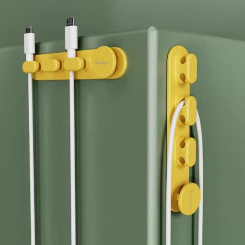 Desktop Cute Cable Organizers Holder Clip Desk Tidy Organiser Selfadhesive Wall Mounted Cable Management Office Wire Cord Holder