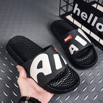 Fashion Slippers Mens 2025 Summer Wear Non-Slip Trend Home Bathroom Bath Sandals Mens Casual Outdoor Man Summer Slippers