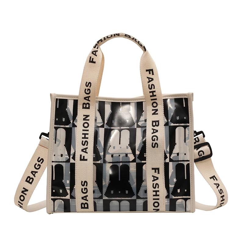 

Модные дизайнерские сумки из ПВХ с граффити, новые большие вместительные сумки через плечо для леди, классные сумки через плечо для девушек