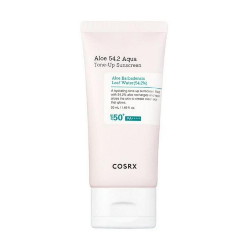 COSRX Aloe 54.2 Aqua Tone-Up Sunscreen SPF50+ PA++++ Hydrating Brightening UV Protection 50ml