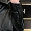 Men's Casual Tricolor Slim Fit Leather Motorcycle Jacket with New Lapel Trend (2025)