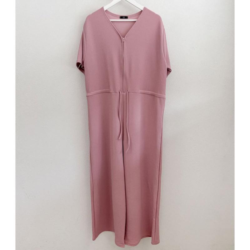 Shop   Women Zip Up Y Half Open One Mile dailY 5 Part Short Sleeve Jumpsuit Araw