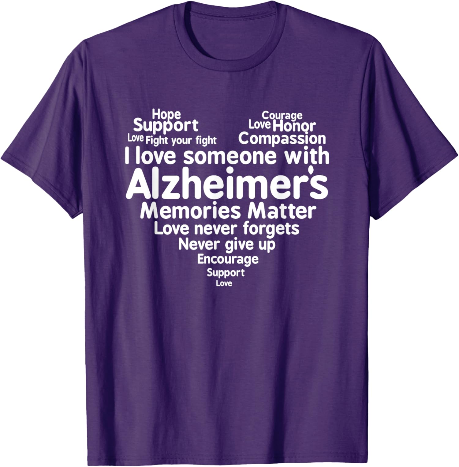 Alzheimers Awareness Month Support Unisex T-Shirt Unisex T-Shirt XXL