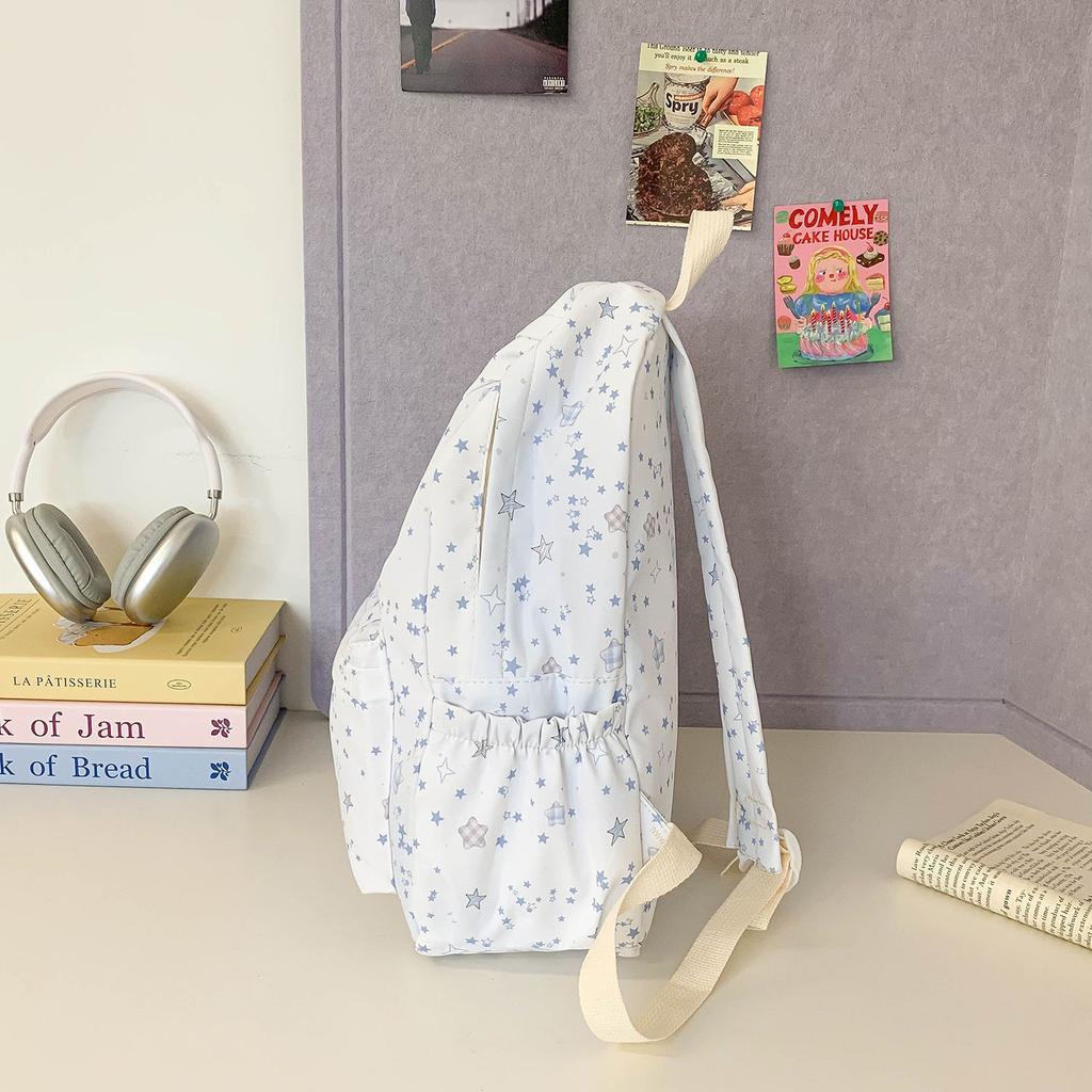 Schoolbag Fashion floral sweet schoolbag College student backpack Women's large capacity junior high school backpack Student schoolbag
