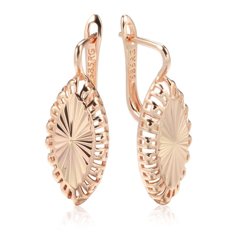 

Новые Модные Глянцевые Серьги Для Женщин Необычные Креативные Полые Ромбы Цвет Розового Золота Этнические Свадебные Винтажные Украшения