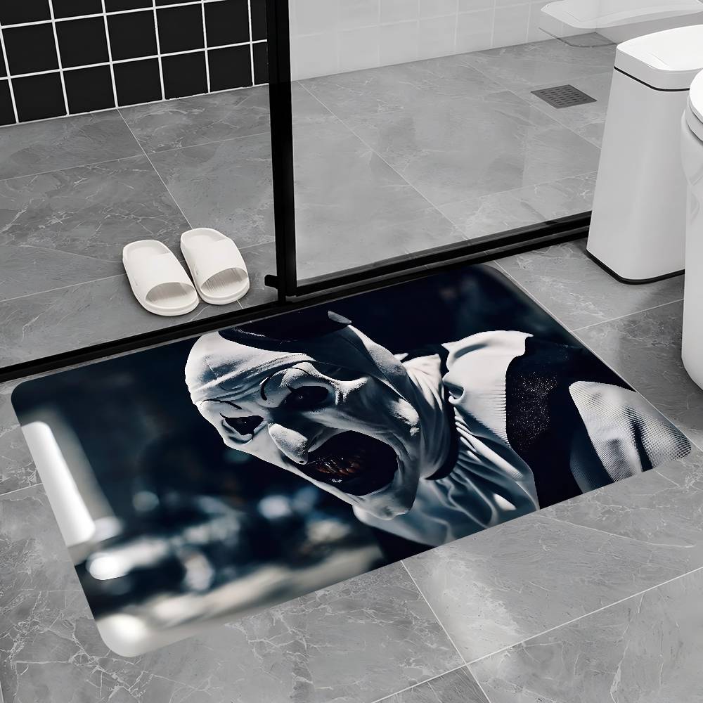 Horror Movie Terrifier Entrance Door Mat Washable Non-Slip Living Room Sofa Chairs Area Mat Kitchen Welcome Doormat