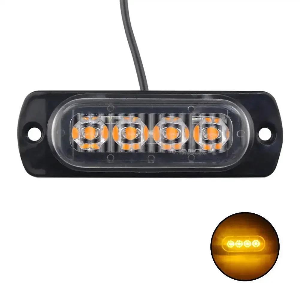 Lampa de avertizare LED ieftină Bară luminoasă de grilă Camion Mașină Lampă girofar Chihlimbar Semnalizare rutieră 12V - 24V lumină LED auto