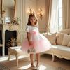 Girls 3D Flower Tulle Princess Dress For Flower Girl Events