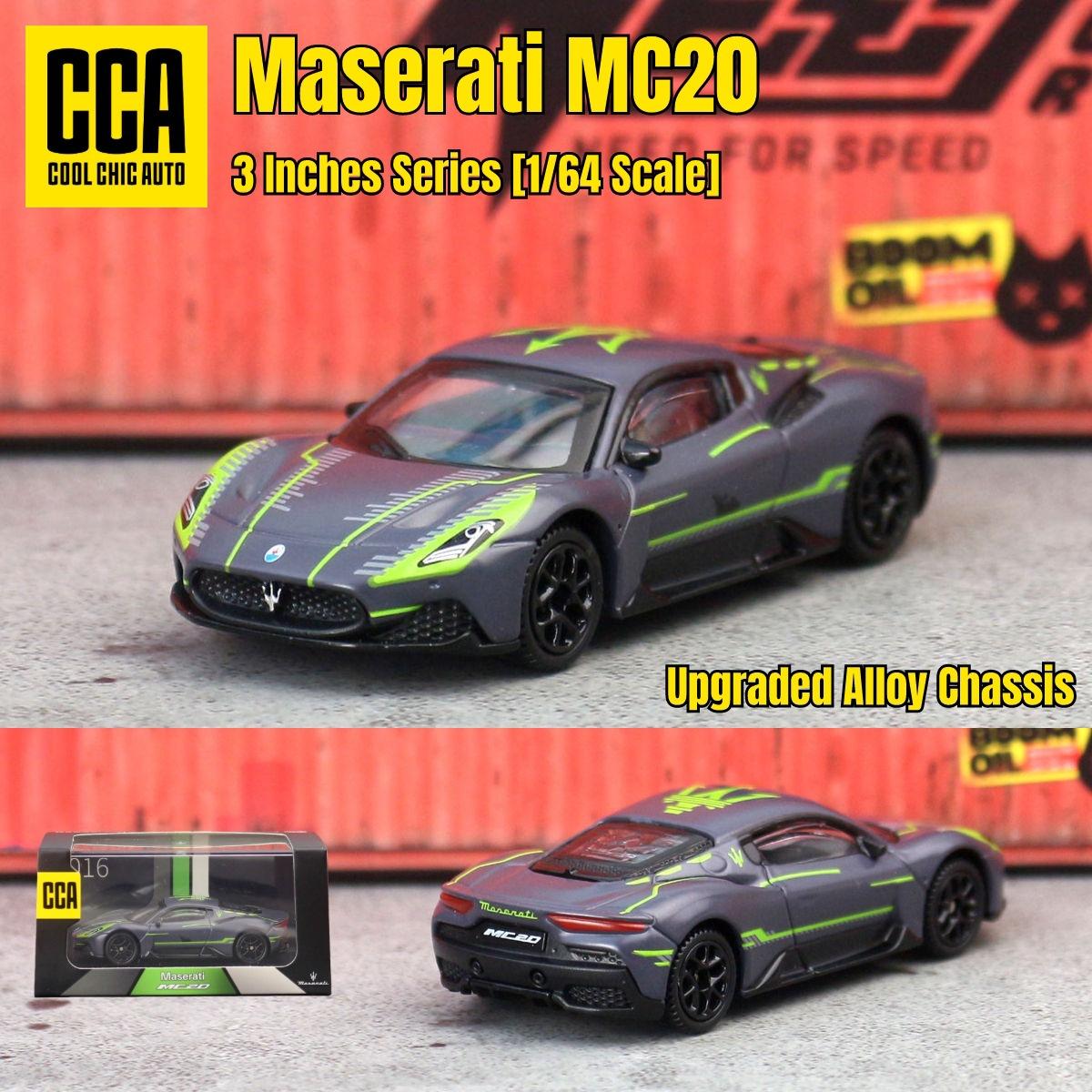 

CCA 1/61 Maserati MC20 Super Sport 1:64 Diecast Toy Car Model with Display Box Free Wheels Collection Miniature Gift For Kid серый