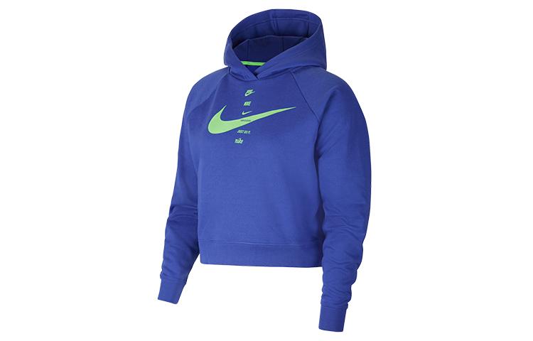 Nike Sweatshirts Women s Blue Hooded Moderate Regular CU5677-430 XL