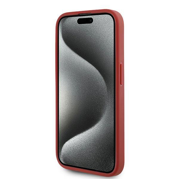 Karl Lagerfeld Klhcp15Lpqdsmgr Iphone 15 Pro 6.1 Czerwony/Red Hardcase Diagonal Quilted Script