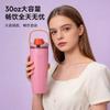 Deckel Oz Autobecher Edelstahl doppelwandig Thermosbecher Outdoor tragbar Reisebecher mit Strohhalm Auto Isolierung