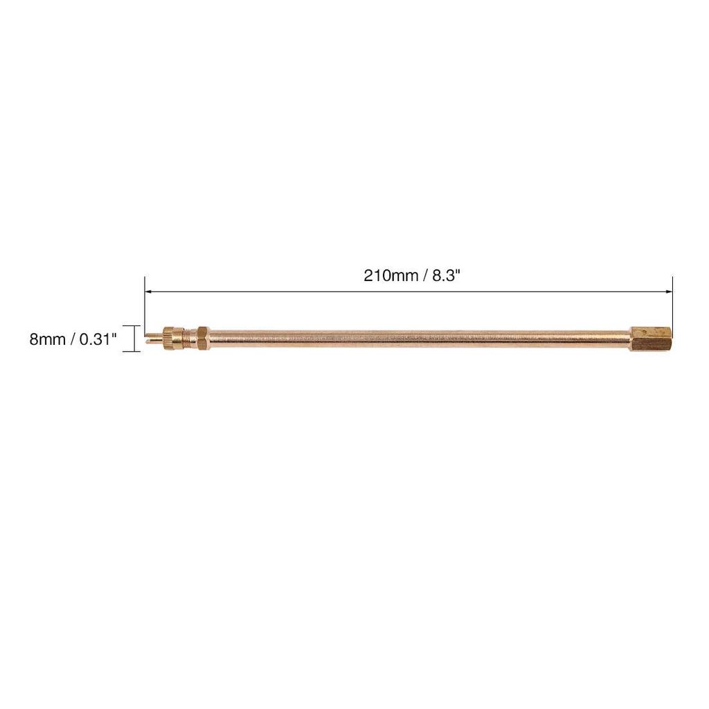 uxcell Tire Valve Stem Extension Rod 21.08cm Straight Metal Wheel