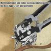 Multifunctional Hole Punch Eyelet Puncher Leathercraft Leather Belt Watchband Plastics Iron Sheet Round Hole Punch Cutter Dining