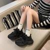 Fried Street platform dad shoes women's small height increase versatile 2025 new spring and autumn popular muffin casual sports shoes