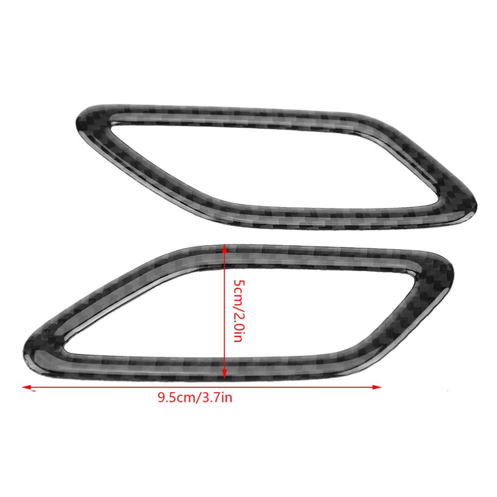 2Pcs Carbon Fiber Dashboard Outlet Cover for Mercedes A Class CLA GLA W169 W117 Classic Style