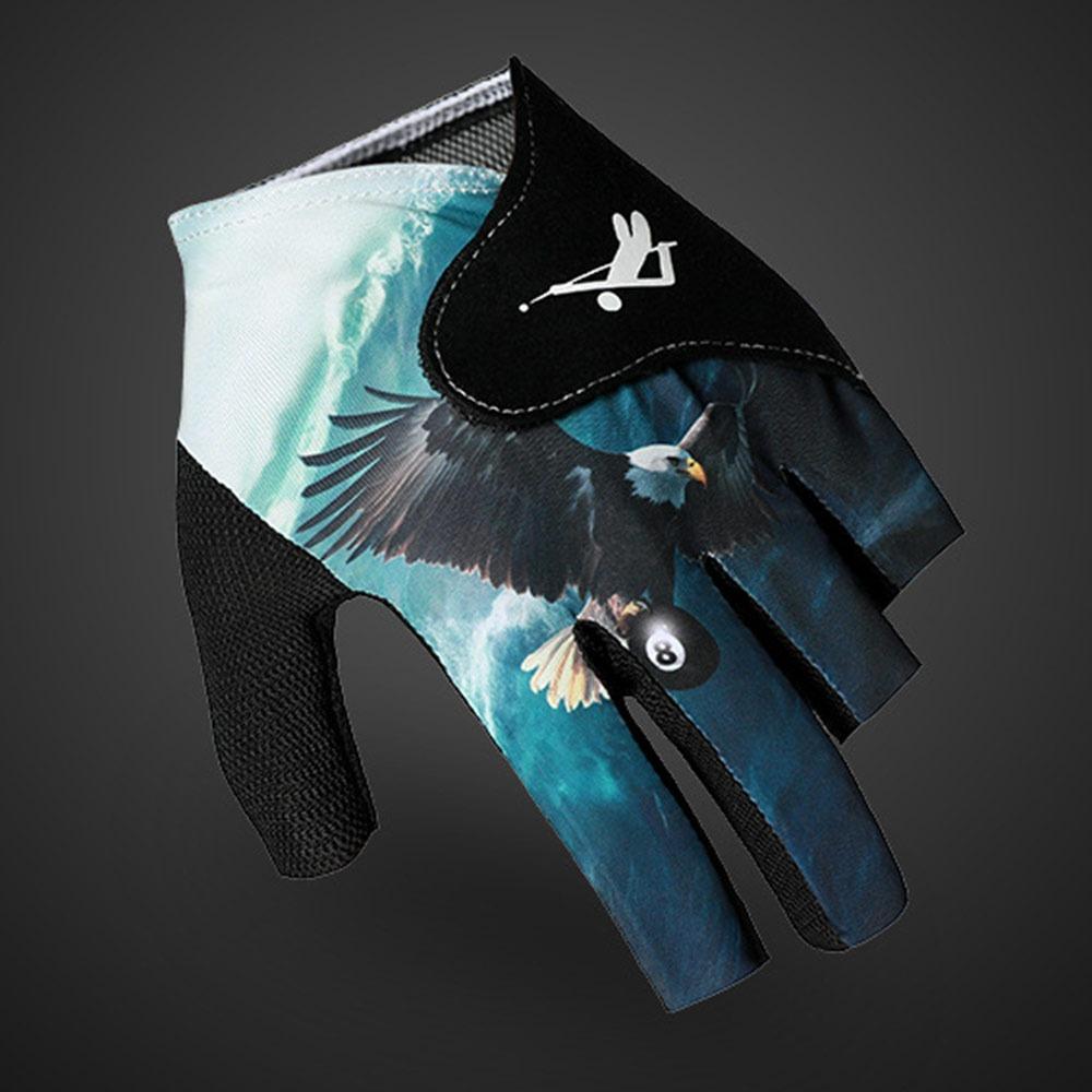 Elastic Half Fingers Glove Left Hand Snooker Billiard Glove  Fitness Accessories