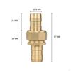 Brass Hose Connector Nozzles Coupler Heavy Duty Extend Adpater Quick Connect Convert for Pressure