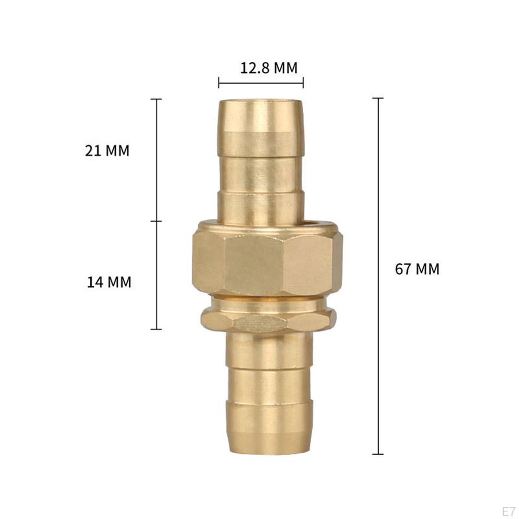 Brass Hose Connector Nozzles Coupler Heavy Duty Extend Adpater Quick Connect Convert for Pressure