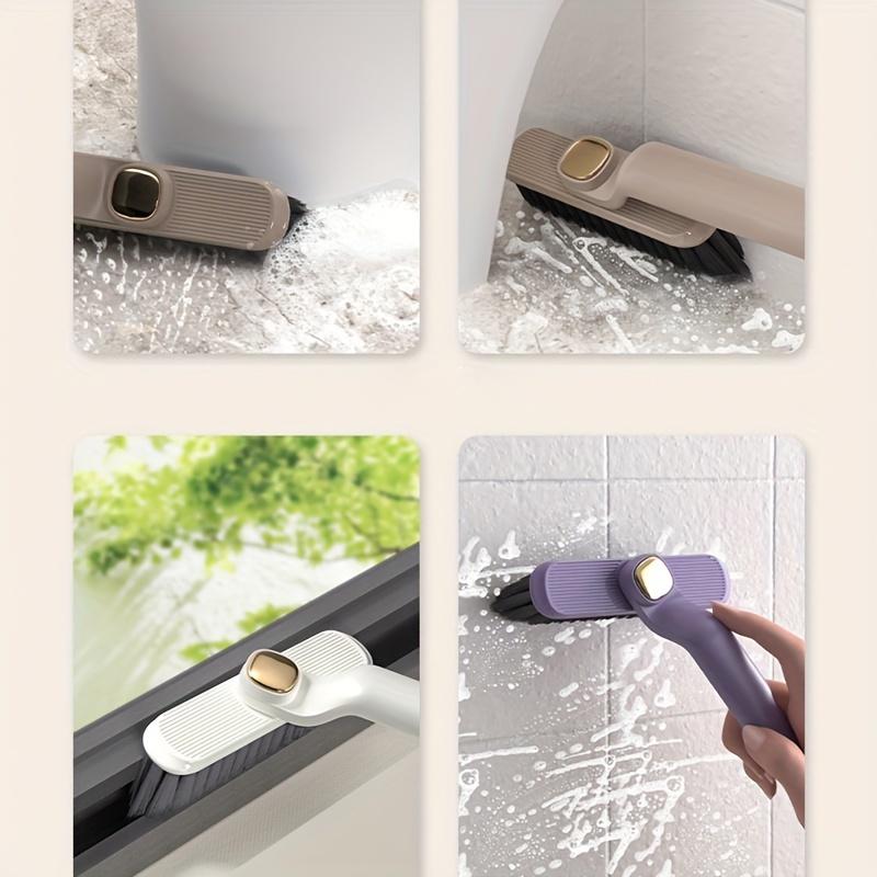 2-IN-1 Rotating Crevice Brush, Groove Cleaning Brush with Handle, Multifunctional Crevice Brush, No Dead Space, Scrubbing Brush, Cleaning Tool