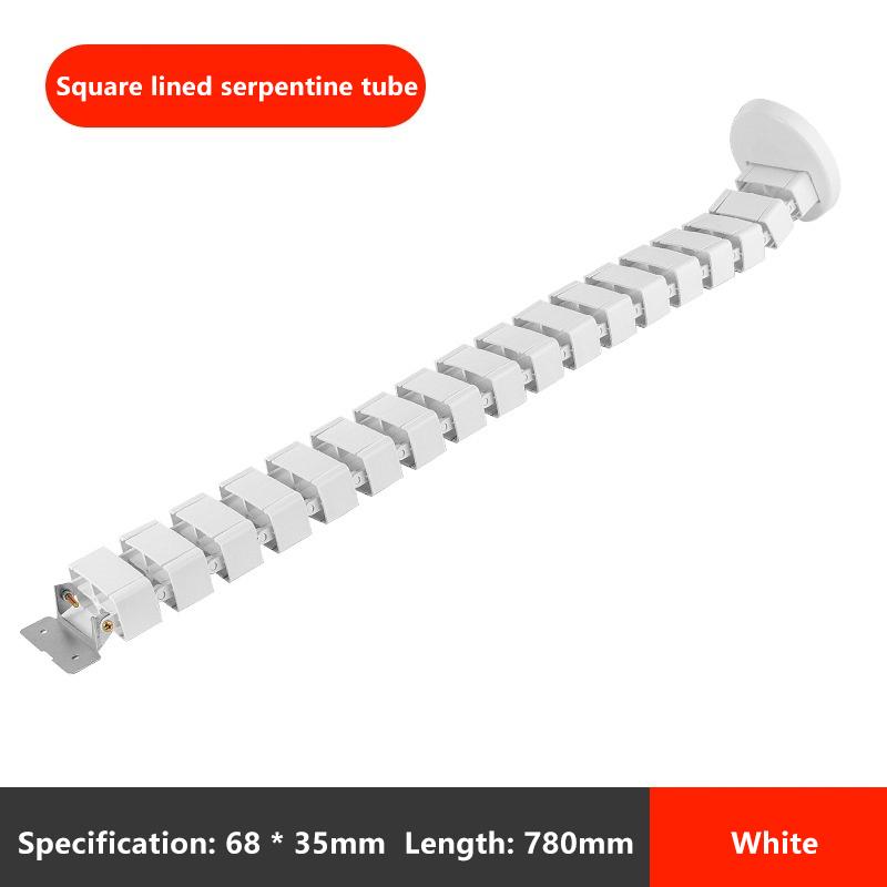 78Cm Wire Spine Cable Sleeve Workstation Snake Wire Organizer Under Desk Cable Wire Management Computer Cord Protective Tube