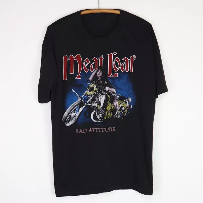 1984 Meat Loaf Bad Tour Black Unisex S 234XL T-Shirt BSS178 Unisex T-Shirt