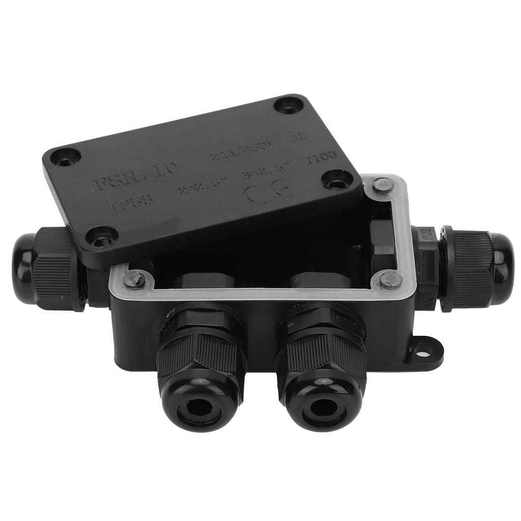 Waterproof Junction Box IP66 Wiring Connector FSH710‑4P with Silicone Sealing  for 4‑8mm