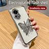 Shockproof Glitter Butterfly Holder Stand Phone Case For Huawei Nova 13 Pro 12 11 10 9 8 7 6 5 Pro SE Plating Soft Silicon Cover