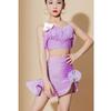 Kids Fringe Rumba Latin Dance Dress Girls Tassel Tango Salsa Samba Ballroom Latin Dance Costumes Children Stage Outfits Costume