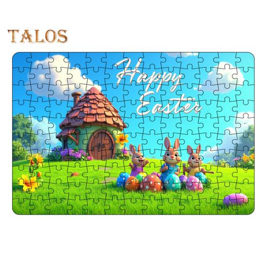 

130 шт./компл. Пасхальный День святого Валентина Кролик Пазл Цветной Яйцо Кролик Пазл Игра Дети Взрослые Обучающая Бумажная Пазл Игрушка Украшение Дома E