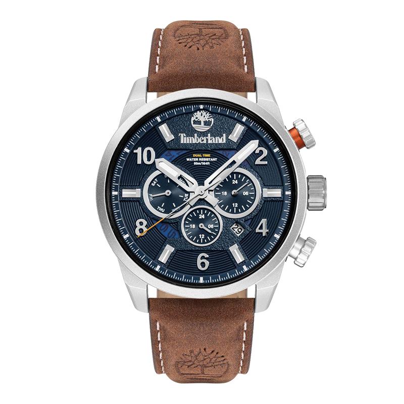 Timberland Henniker II Series Watch Quartz Movement Leather Strap Green Dial Men watches TDWGH2100605 Green (TDWGH2100605)