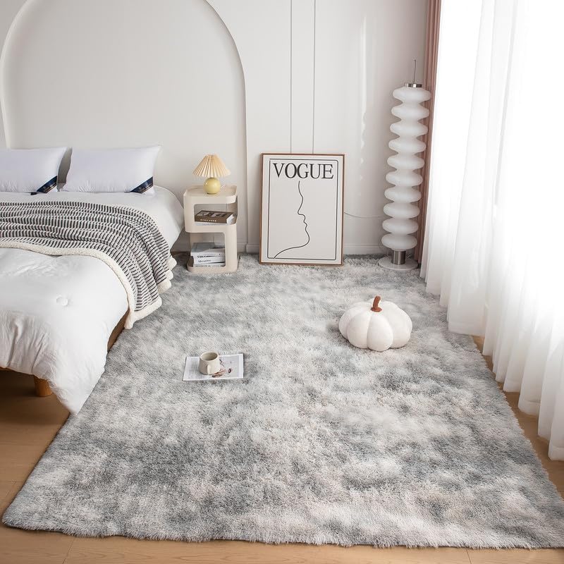 Tie-Dye Plush Carpet Living Room Room Decoration Carpet Soft Fluffy Children's Room Baby Crawling Mat Large Area Carpet