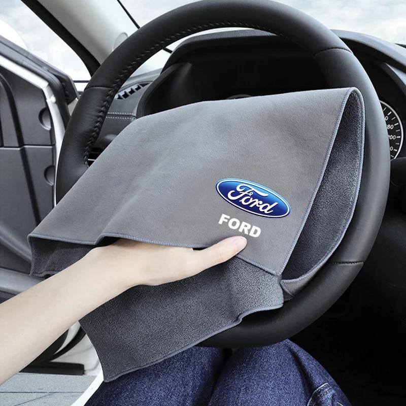 Wash Microfiber Towel Auto Cleaning Drying Cloth Care Cloth For Ford Focus ST Ranger Mondeo Kugo Ecosport Fiesta Kuga Fusion GT9