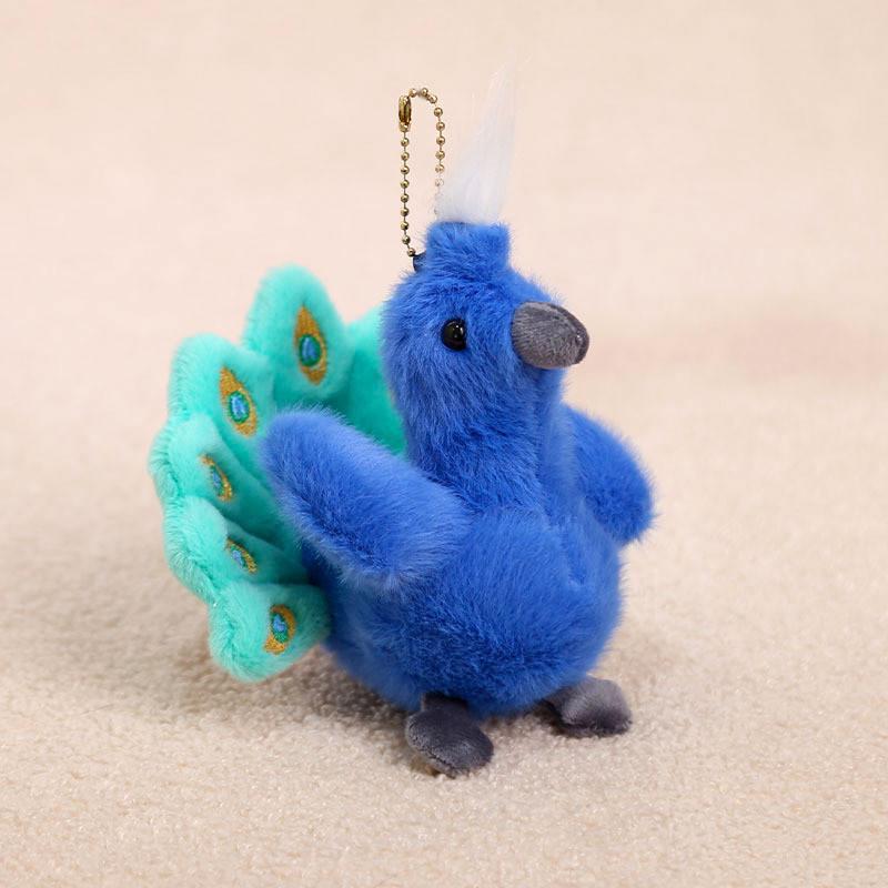 Peacock Plush Keychain Animal Soft Toy For Girls And Boys Bags Decor