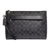 Tasche 30 Klassisches Logo-Print Reißverschluss Beschichtetes Canvas Und Leder Clutch Groß Herren Clutch Schwarz 29508-CQBK