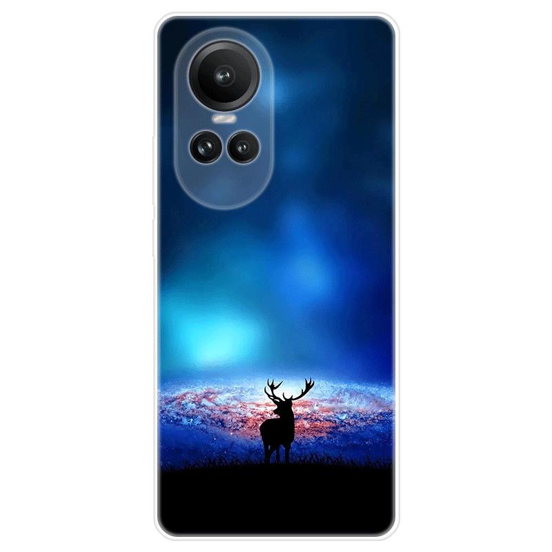 For OPPO Reno10 Reno 10 Pro A98 A 98 5G deksel mykt silikon bakdeksel tegneserie telefonveske Stjernehimmel