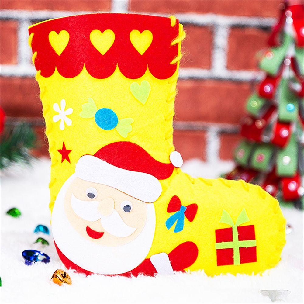 Geschenke für Kinder zum Basteln Weihnachtsgeschenke Weihnachtsdekoration Handwerk DIY EVA Weihnachtssocken Handgefertigt