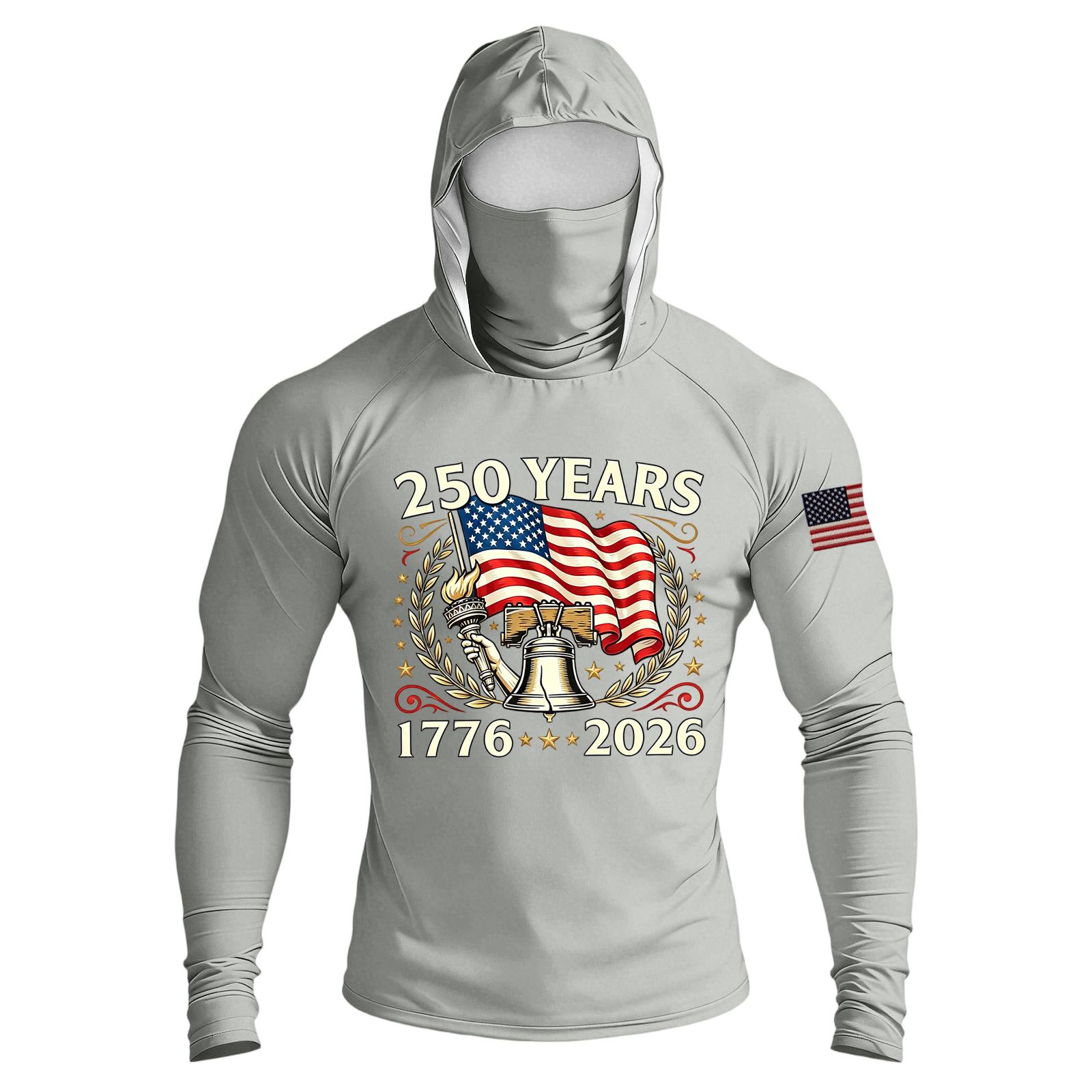 

Men s Casual Raglan Sleeve Hooded Long Sleeve Sun Protection Shirt Lightweight Breathable Outdoor Sports Top with Face Cover and Thumb Holes M