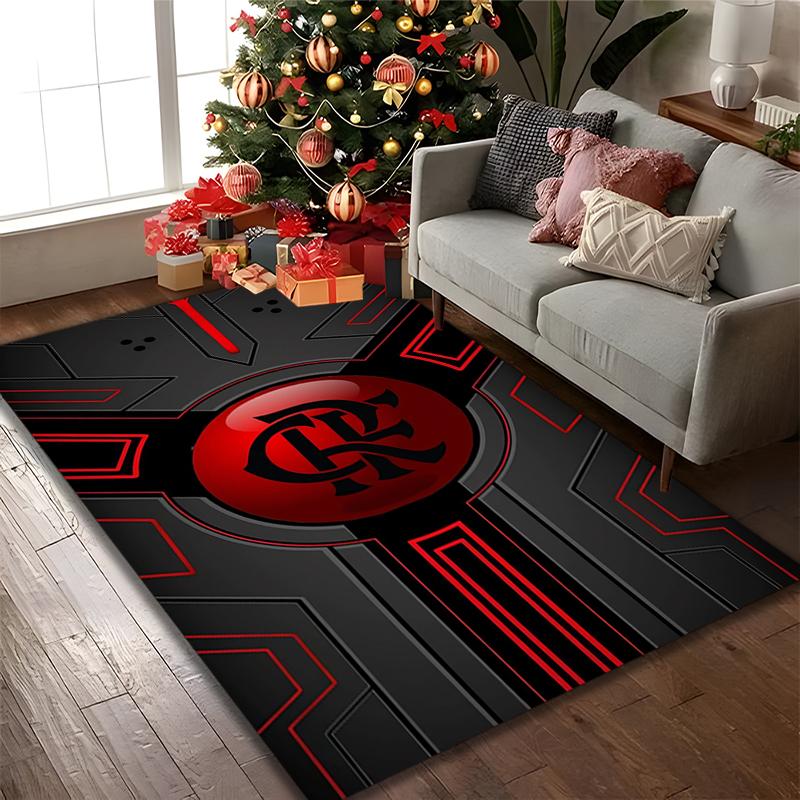1pc Rangers FC Rug, Digital Printed Home Chair Sofa Mat, Durable Office Area Carpet, Beautiful Festival Decorations