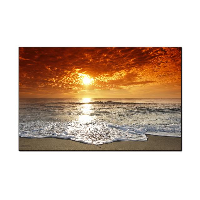 Sonnenaufgang, Meereslandschaft, Strand, Leinwandgemälde, moderne Poster und Drucke, Cuadros, Wandkunst, Bilder, Wohnzimmer, Heimdekoration, ohne Rahmen, ohne Rahmen