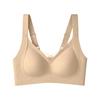 Traceless underwear women's big breasts show small breasts, anti-sagging soft support no steel ring bra new