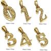 July Hawaiian Jewelry Number Necklace for Men and Women, Kaleikini Stainless Steel, 14K Yellow Gold Plated, Size 8, 40cm-45cm
