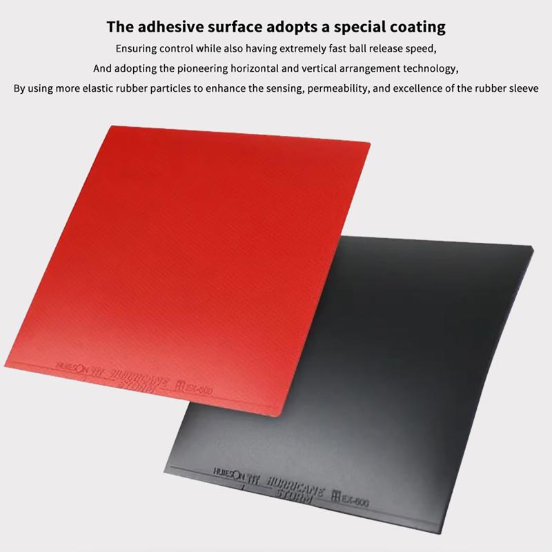 Huieson Official Authorization Table Tennis Rubber Hurricane-Storm Ex-600 2.2Mm Durable Ping Pong Rubber Loop & Control For 40+