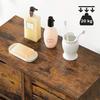 VASAGLE Bathroom Floor Cabinet, Wooden Storage Unit with 3 Drawers, Single Door with 2 Adjustable Shelves, for Living Room, Kitchen, Entryway