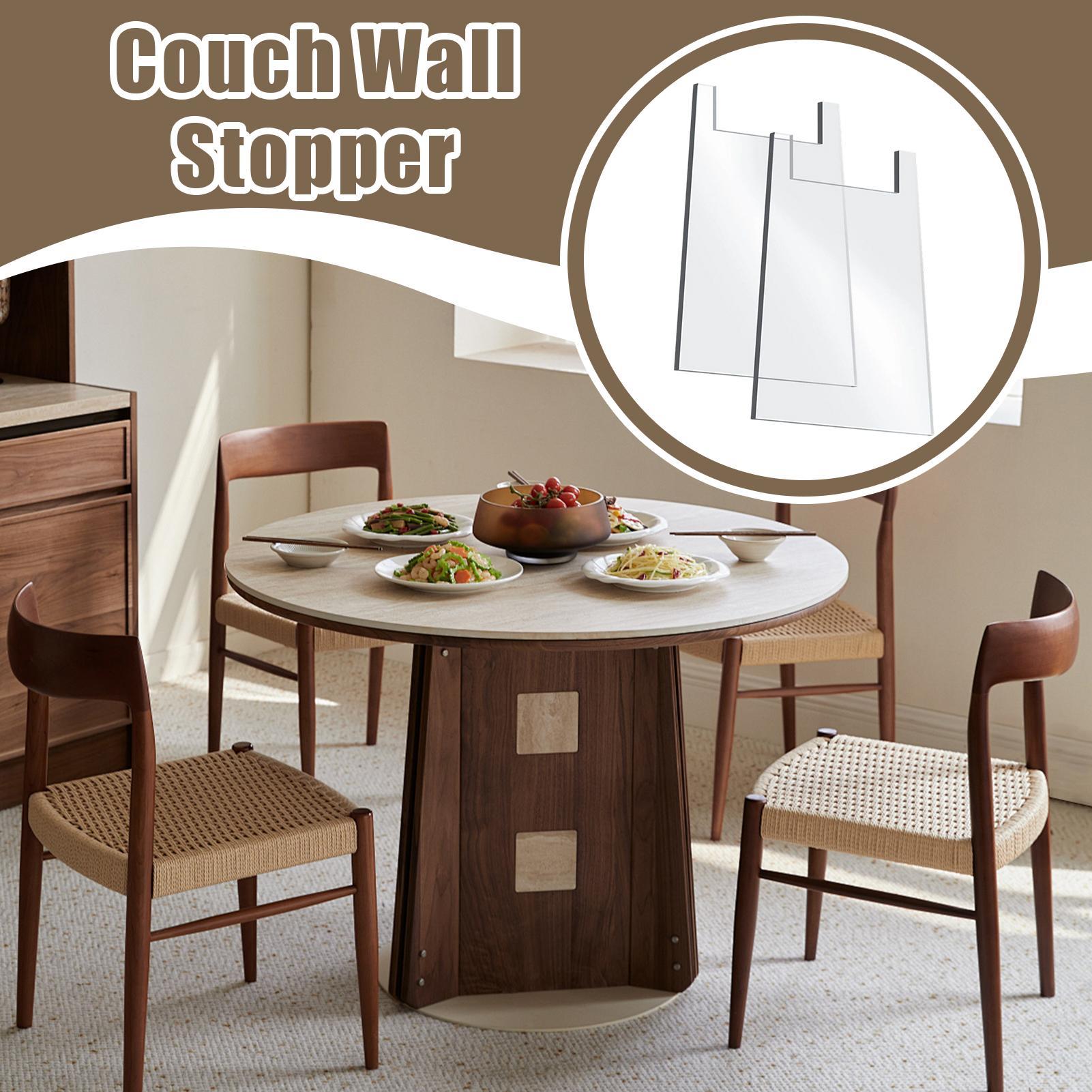 

Ограничители для дивана, 2 штуки, прозрачные акриловые бамперы, прозрачные акриловые мебельные проставки для розеток, диванов, кроватей, шкафов, квартир, домов, отелей China Mainland